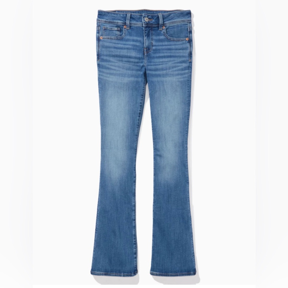 AE Next Level Low-Rise Kick Bootcut Jean Size 0 XShort